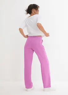 Pantalon large en lin mélangé, bonprix