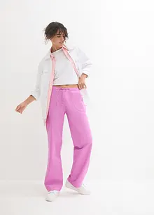 Pantalon large en lin mélangé, bonprix