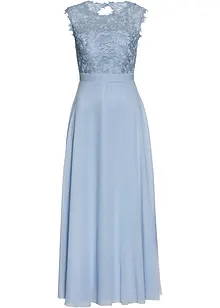 Robe longue avec empiècement dentelle, bonprix