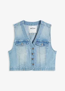 Gilet sans manches en jean extensible, bonprix