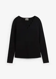 Pull avec un décolleté ondulé, bonprix