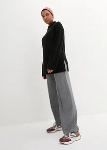 Pull oversize avec col roulé et fentes sur le côté, bonprix