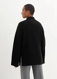 Pull oversize avec col roulé et fentes sur le côté, bonprix