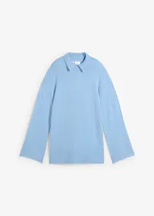 Pull oversize avec col roulé et fentes sur le côté, bonprix