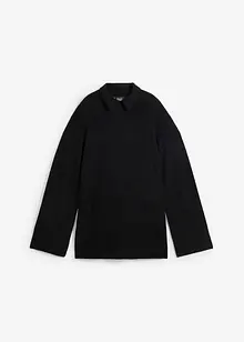 Pull oversize avec col roulé et fentes sur le côté, bonprix