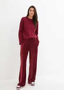 Pantalon velours côtelé à taille élastiquée, bonprix