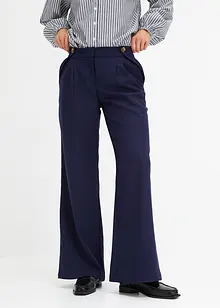 Pantalon large à boutons décoratifs, bonprix