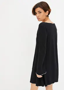 Robe T-shirt en matière côtelée, bonprix