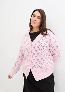 Gilet en maille ajourée, bonprix