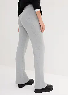 Pantalon en maille à taille élastiquée et lien à nouer, bonprix