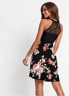 Robe en jersey à dentelle, bonprix