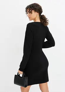 Robe en maille style cache-cœur, bonprix