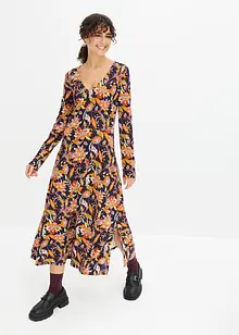 Robe midi en jersey Milano à fleurs, RAINBOW