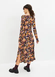 Robe midi en jersey Milano à fleurs, RAINBOW