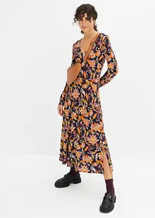 Robe midi en jersey Milano à fleurs, RAINBOW