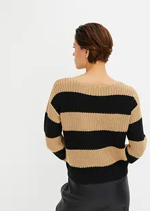 Pull en maille rayé, bonprix