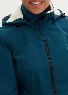 Veste longue outdoor fonctionnelle avec polaire peluche, imperméable, bonprix