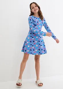 Robe fille à manches longues en jersey de coton, bonprix