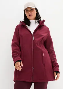 Veste longue softshell fonctionnelle avec polaire peluche, bonprix