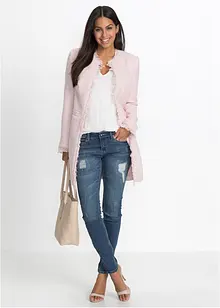 Blazer long en maille bouclée, bonprix