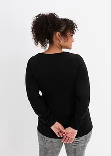 Pull de grossesse 100% coton avec lien à nouer, bonprix