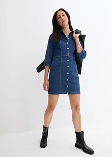 Robe en jean, manches 3/4, bonprix