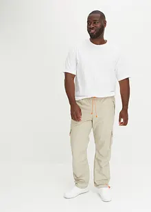 Pantalon droit à taille élastiquée Loose Fit, bonprix