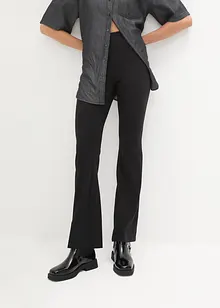 Pantalon évasé à taille haute et élastiquée, bonprix