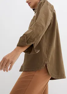 Veste ample en jean avec broderie, bonprix