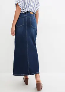 Jupe longue en jean extensible, bonprix