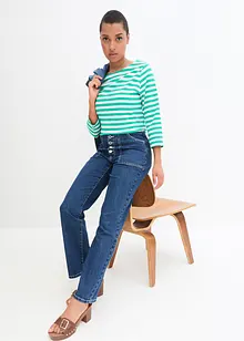 Jean Straight taille moyenne, extensible, bonprix