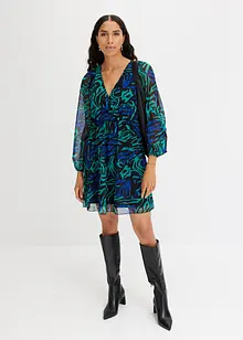 Robe en mesh imprimée, bonprix