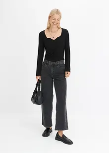 Jean Wide Leg taille mi-haute, bonprix