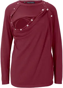 Pull 2en1 de grossesse et d'allaitement en maille fine, bonprix