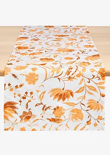 Chemin de table à imprimé floral en coton, bonprix