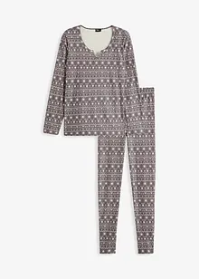 Pyjama chaud avec legging, bonprix