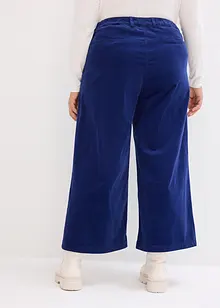 Jupe-culotte en velours côtelé stretch avec taille haute confortable, longueur 7/8, bonprix