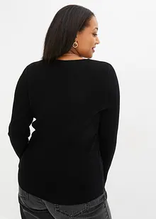 Pull à encolure cœur, bonprix