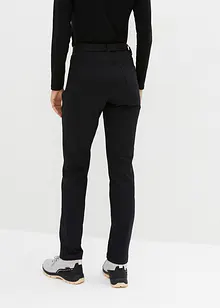 Pantalon technique imperméable en twill extensible avec ceinture, coupe droite, bonprix