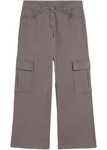 Pantalon cargo fille, Wide Leg, bonprix