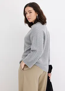 Pull oversize à manches 3/4, bonprix