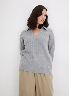 Pull oversize à manches 3/4, bonprix