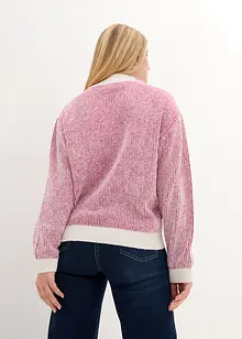 Pull rayé avec col montant, bonprix