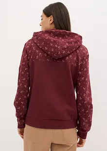 Sweat à capuche et col zippé, bonprix