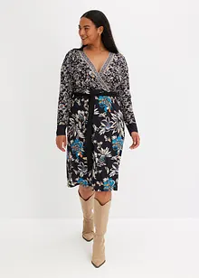 Robe midi avec ceinture à nouer, bonprix