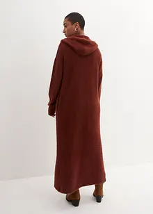 Long gilet en maille duveteuse, bonprix