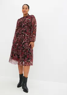 Robe midi en mesh, bonprix