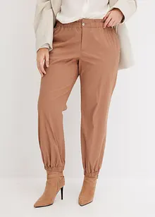 Pantalon en twill léger à taille élastiquée, bonprix