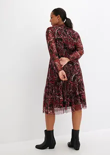 Robe midi imprimée en mesh, BODYFLIRT