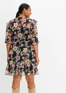 Robe imprimée en mesh, bonprix